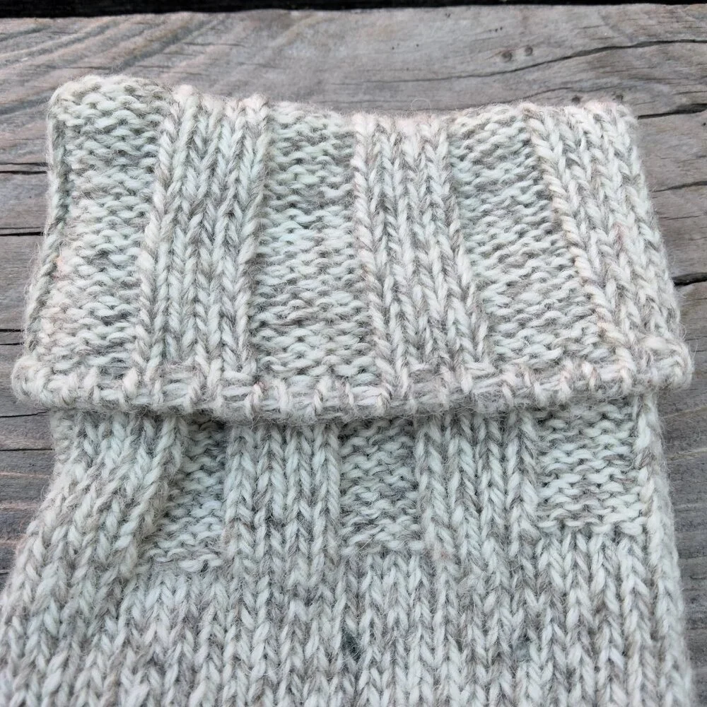 One Size VTG Wool Suede Blend Beige Fleece Lined Gloves RN#17541